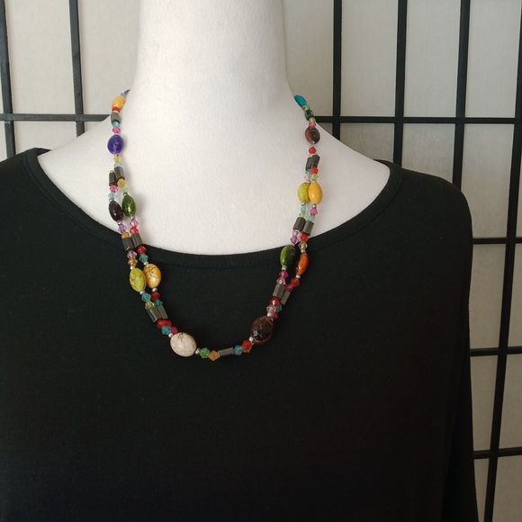 MAGNETIC 34.5" Boho Necklace Multi-Color - Picture 7 of 8